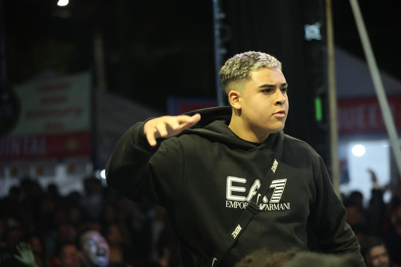 Lz no palco e em batalhas